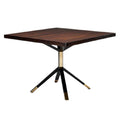 Moderne vierkante tafel met zwarte en gouden poten
